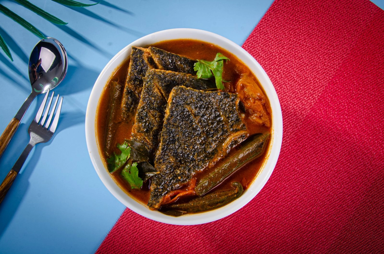 Vegetarian Black Pomfret Fish